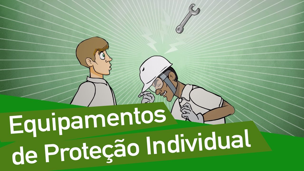 Frame de vídeo sobre equipamentos de proteção individual